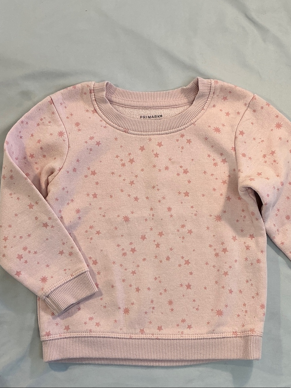 Primark Light Pink Star-Pattern Kids Sweatshirt